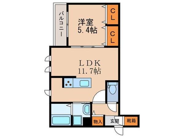 レセンテ淀川の物件間取画像